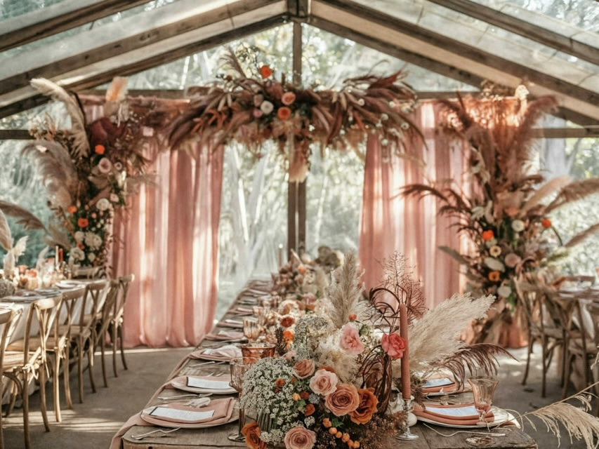 Aménagement des tentes et chapiteaux dans les Yvelines pour les mariages champêtre par l'équipe de Duo'Z events