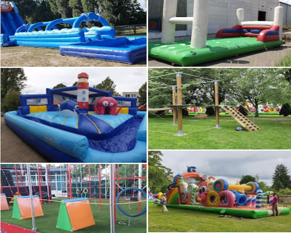 Structures gonflable pour animation, ludique, destiné aux enfants et aux adultes lors d'un évènement