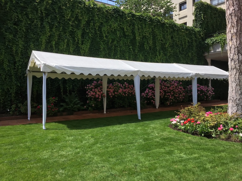 location tente pliante 3x12m cocktail Neuilly-sur-Seine 92 – DuoZ Events