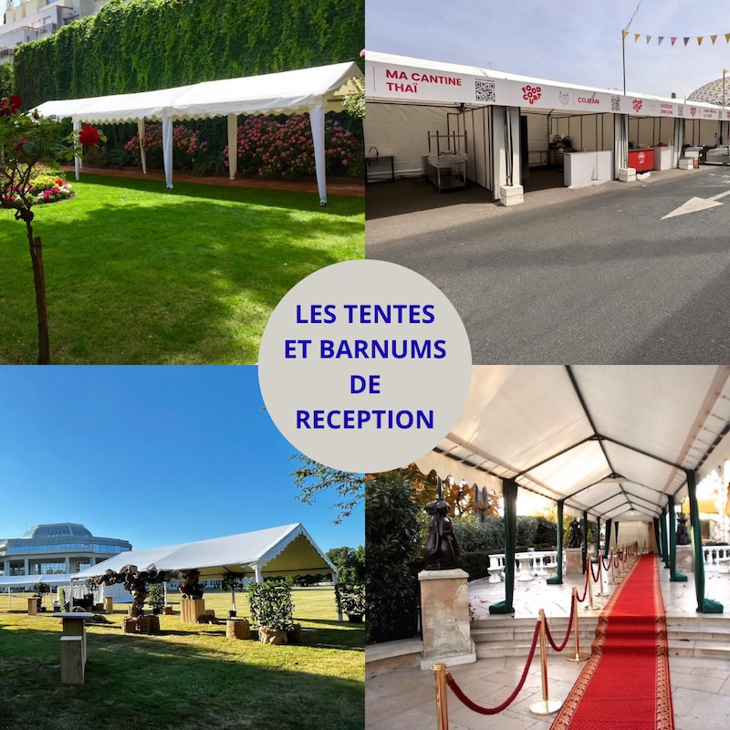 Location de tentes et barnums de réception pour mariages, événements et réceptions en Yvelines et région Parisienne