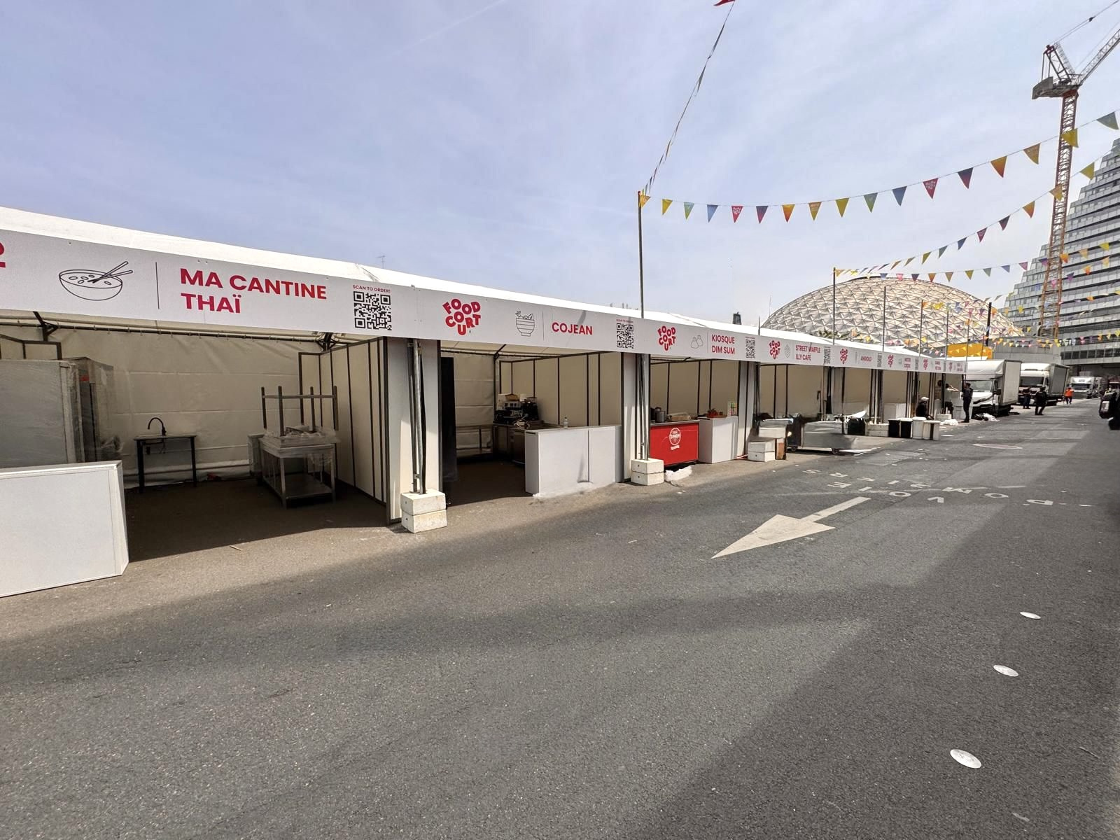 location tente 5x56m food court salon Vivatech Paris 75 – DuoZ Events