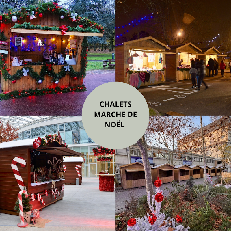 Location de chalets en bois pour marchés de Noël, fêtes communales et événements d’hiver