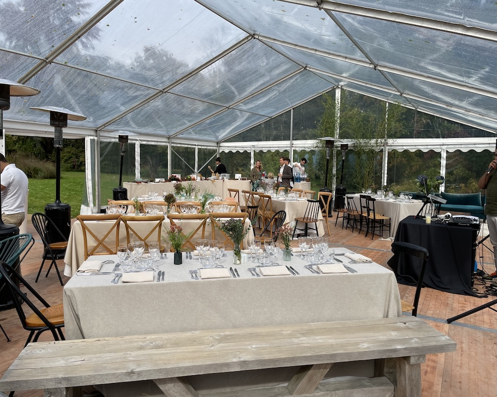 Location de buffet noir pour réception au Pavillon Royal à Paris (75) avec Duo’Z Events